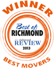 Best Movers Richmond, B.C. - 2013 